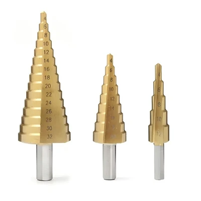 3pcs Step Drill Set
